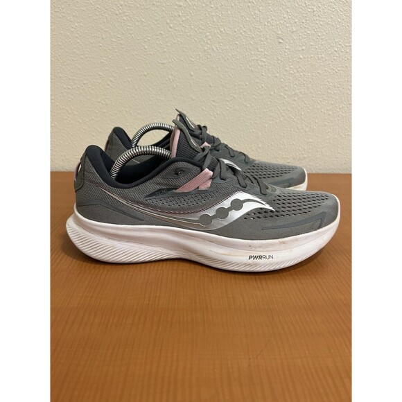 Saucony Ride 15 Women’s Size 10 Gray Running Shoes Sneakers Read - Picture 1 of 7